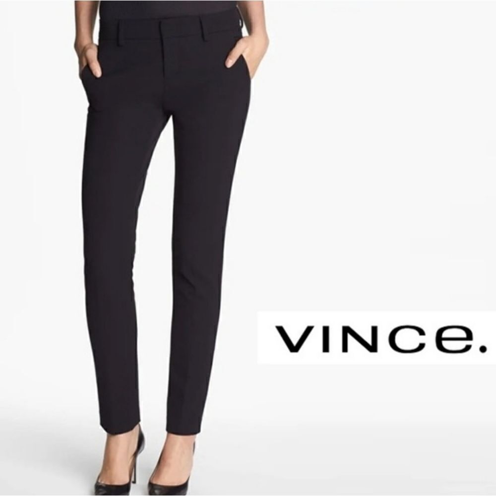 Vince Camuto Vlack Straight Leg Dlacks Ponte Ankle Pants 6